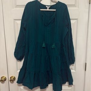 Dark green long sleeve crown and ivy dress